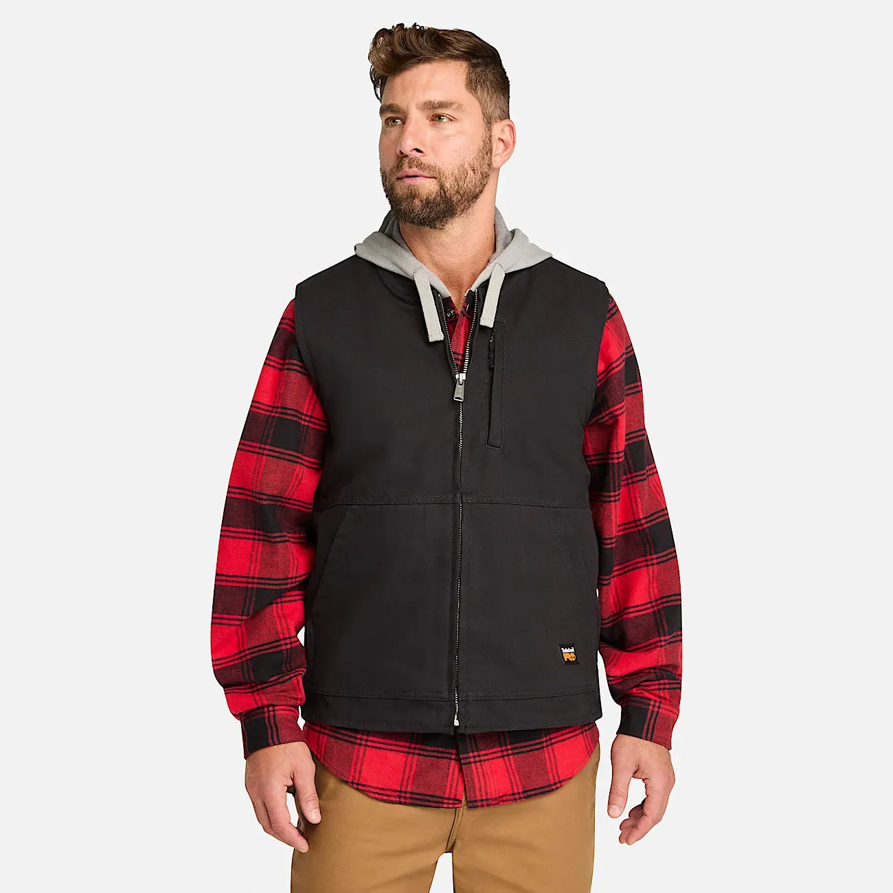 Men's Timberland PRO® Gritman Fleece-Lined Canvas Vest