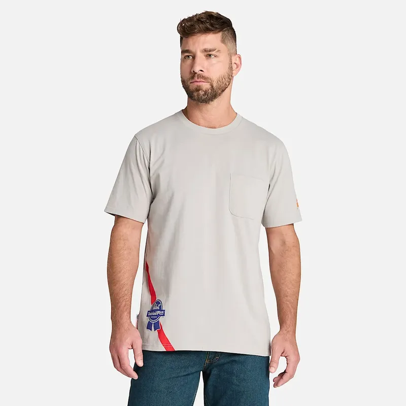 Men's Timberland PRO? and Pabst Blue Ribbon Short Sleeve T-Shirt